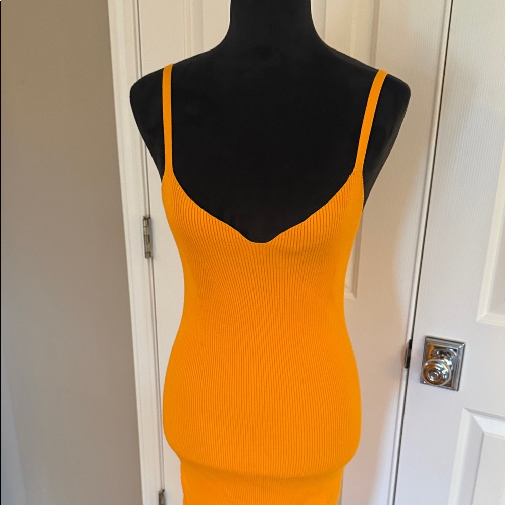 J. Crew Orange Midi Dress - Picture 6 of 14
